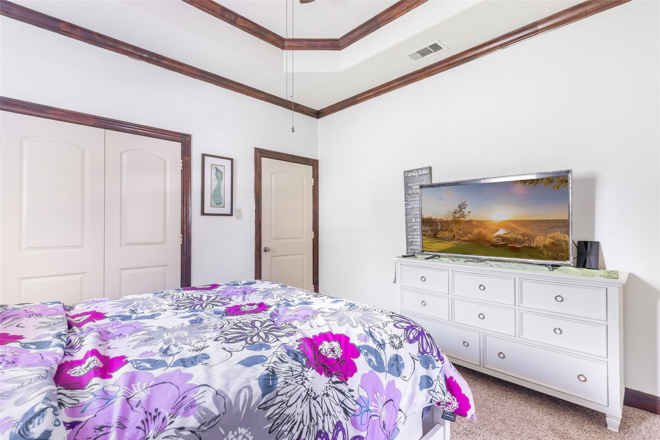 15123 Lindstrom Road Crosby, TX 77532 - Photo 27 of 39 a bedroom with a bed and a flat screen tv