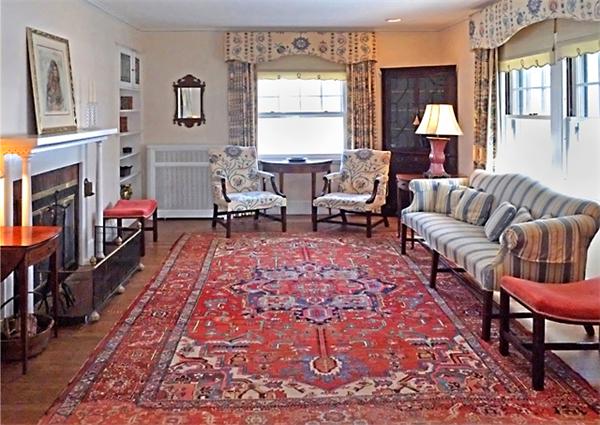 9 Stratford Road Winchester, MA 01890 - Photo 5 of 18 a living room with furniture fireplace and a window
