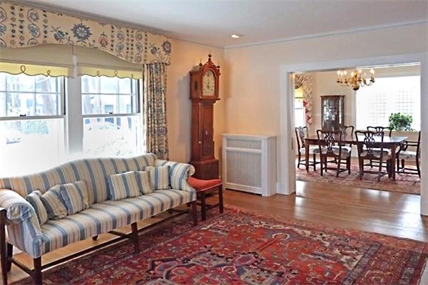 9 Stratford Road Winchester, MA 01890 - Photo 6 of 18 a living room with furniture floor to ceiling window and wooden floor