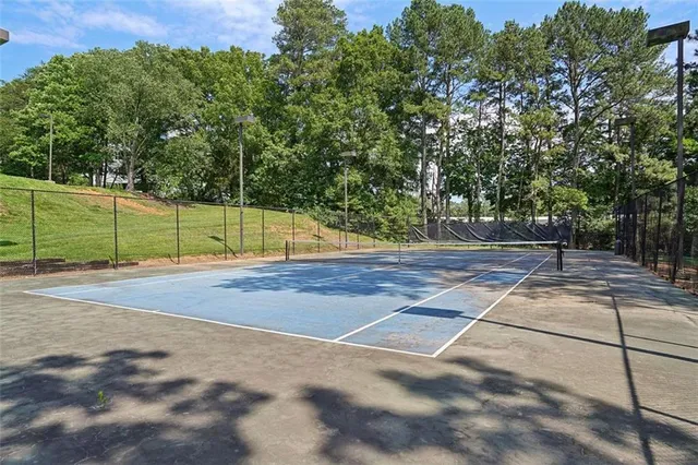 a view of a tennis court