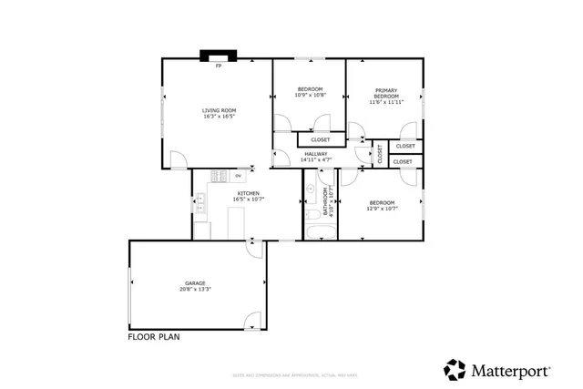 a picture of a floor plan