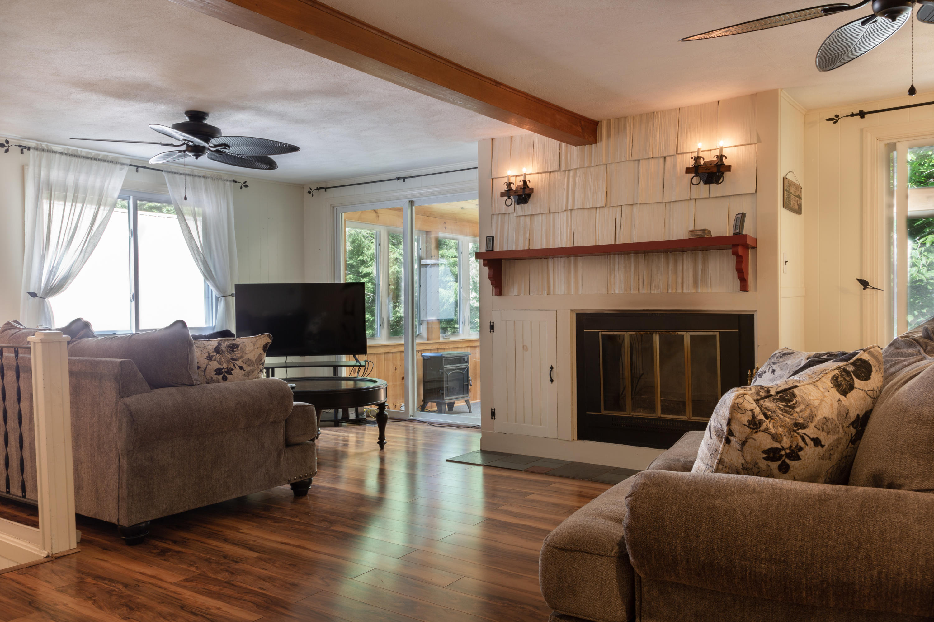 Living Room with Fireplace