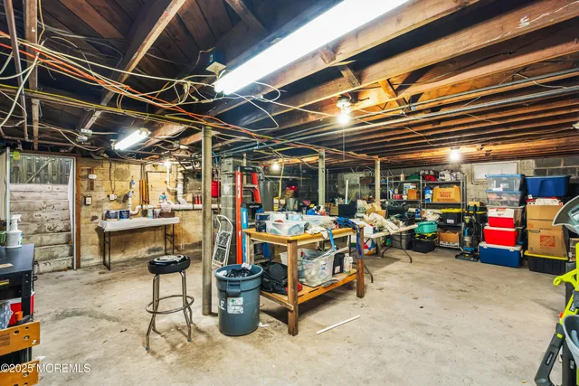 a view of storage and utility room