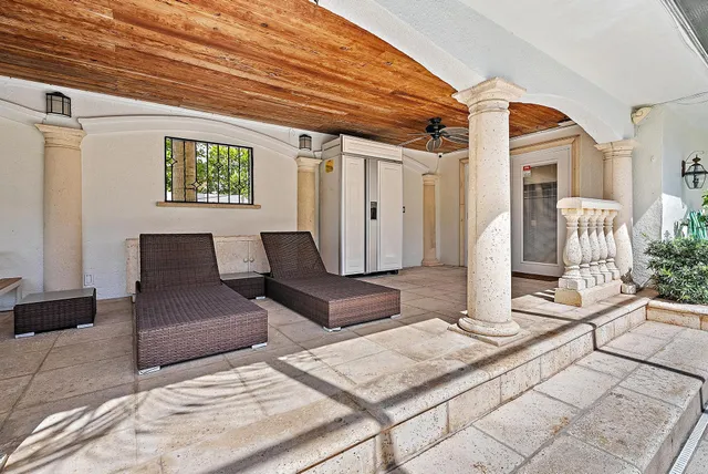 a front view of a house with entryway