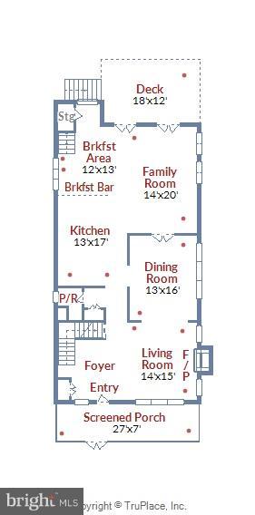 309 Rucker Place Alexandria, VA 22301 - Photo 27 of 29 Main Level Floorplan
