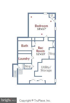 309 Rucker Place Alexandria, VA 22301 - Photo 29 of 29 Lower Level Floorplan