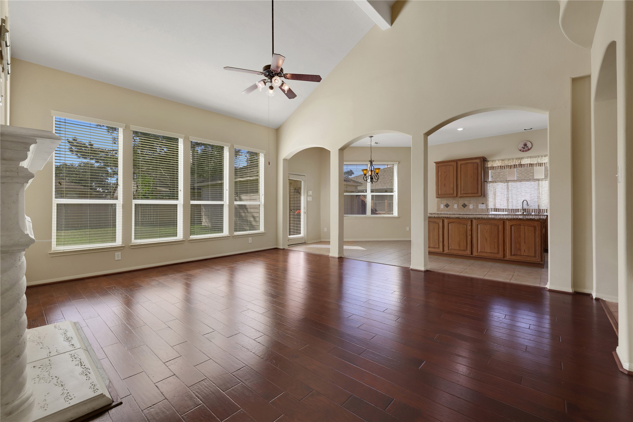 19815 Stanton Lake Drive Cypress, TX 77433 - Photo 18 of 50 a view of an empty room with wooden floor and a window