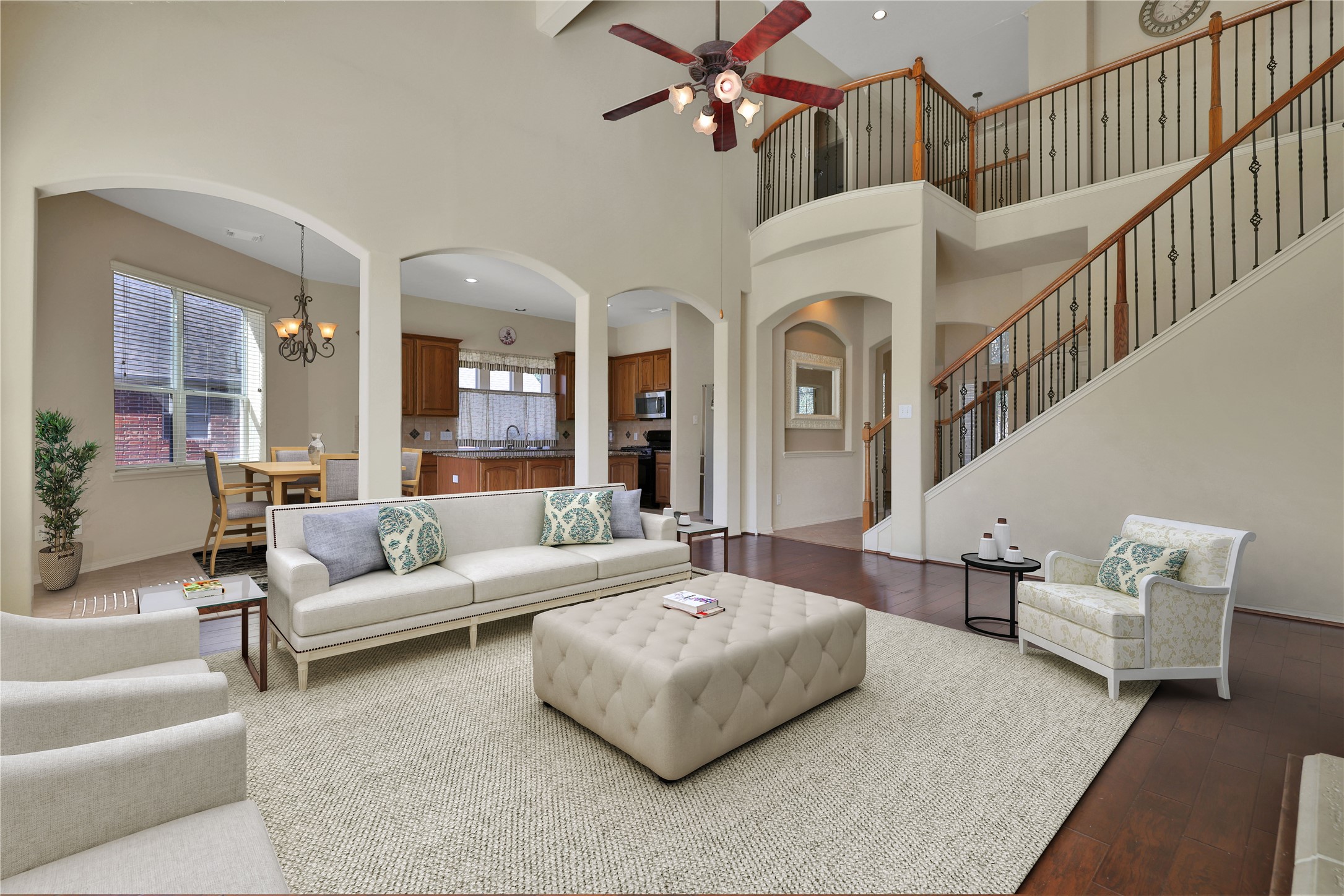 19815 Stanton Lake Drive Cypress, TX 77433 - Photo 5 of 50 a living room with furniture and a potted plant