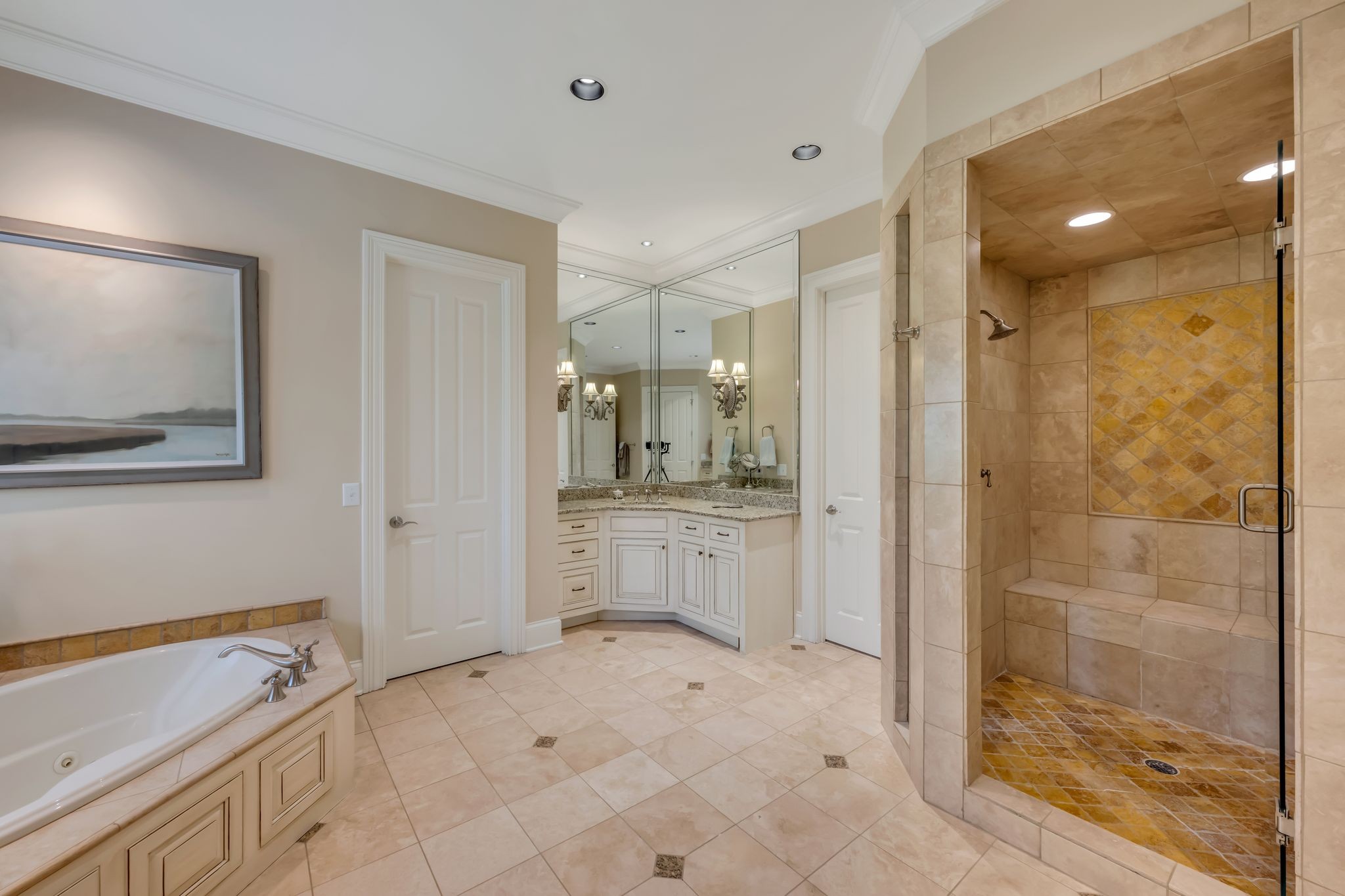 1191 Waterstone Boulevard Franklin, TN 37069 - Photo 19 of 32 a bathroom with a shower sink and mirror