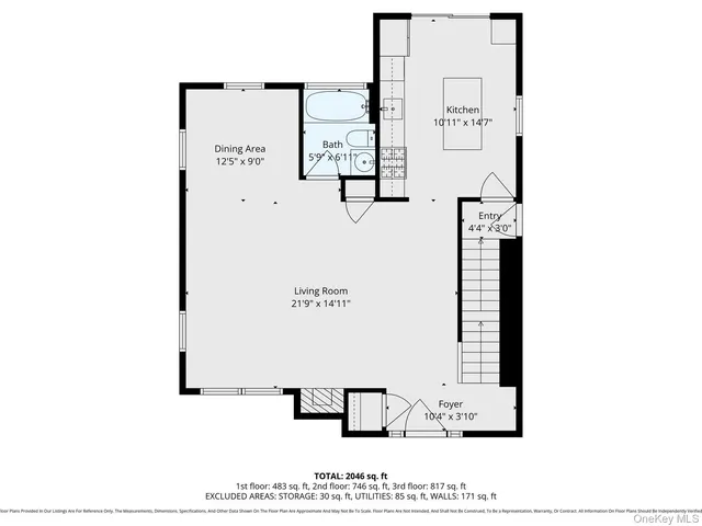 a picture of a floor plan