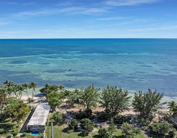 a view of a city with an ocean