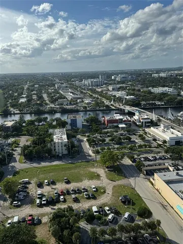 an aerial view of a city with lots of residential buildings