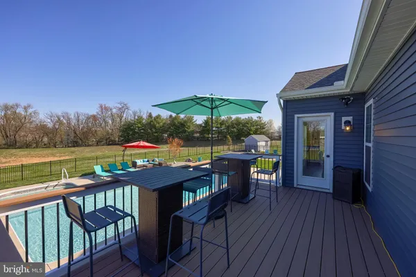 a view of a lake with outdoor space