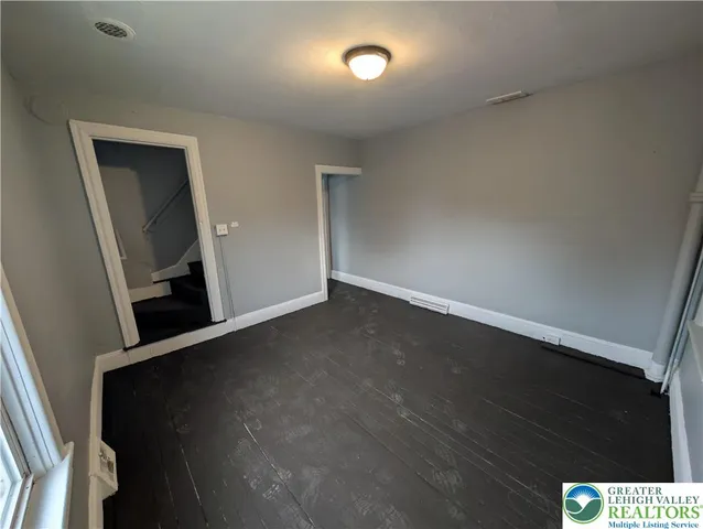 wooden floor in an empty room