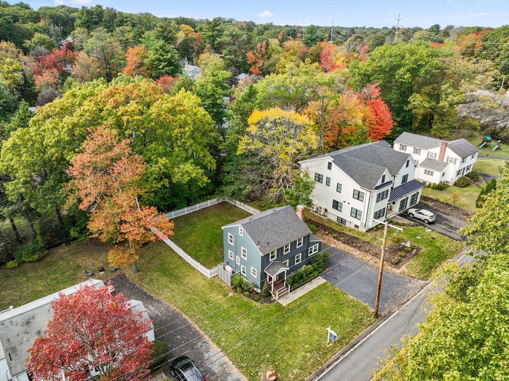 317 Dedham Avenue Needham, MA 02492 - Photo 29 of 29 an aerial view of a house with a yard basket ball court and outdoor seating