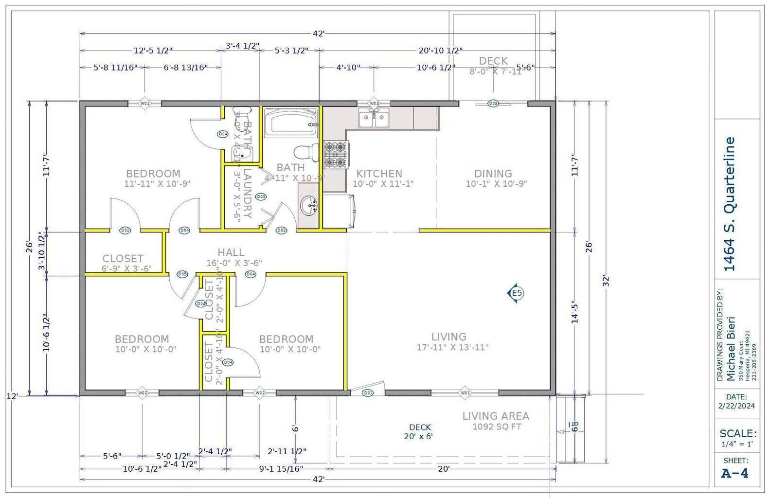 1464 Quarterline Road Muskegon, MI 49442 - Photo 3 of 16 Blueprint 1464