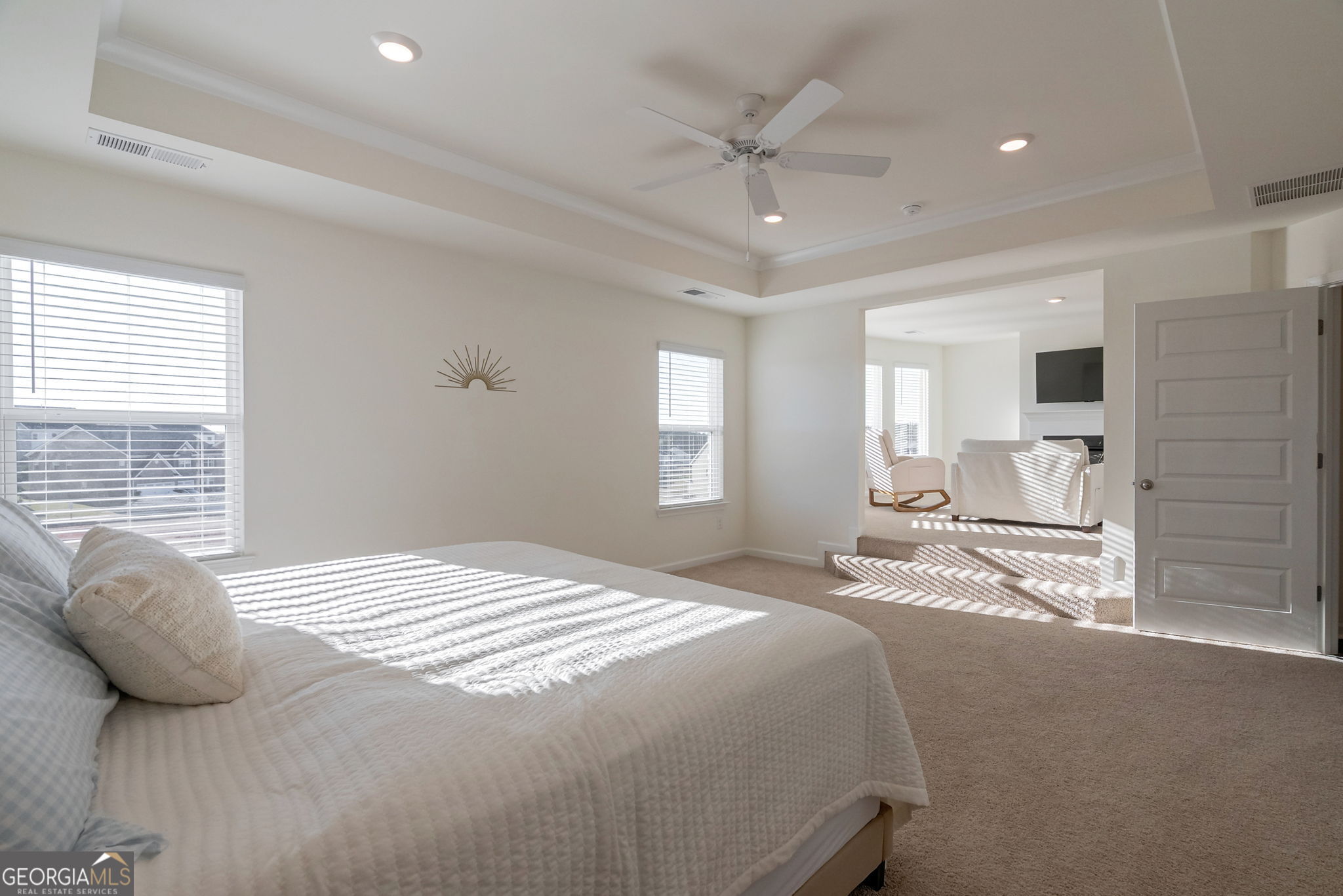 1110 Brookstone Crossing Statham, GA 30666 - Photo 35 of 69 a bedroom with a bed a window and couch