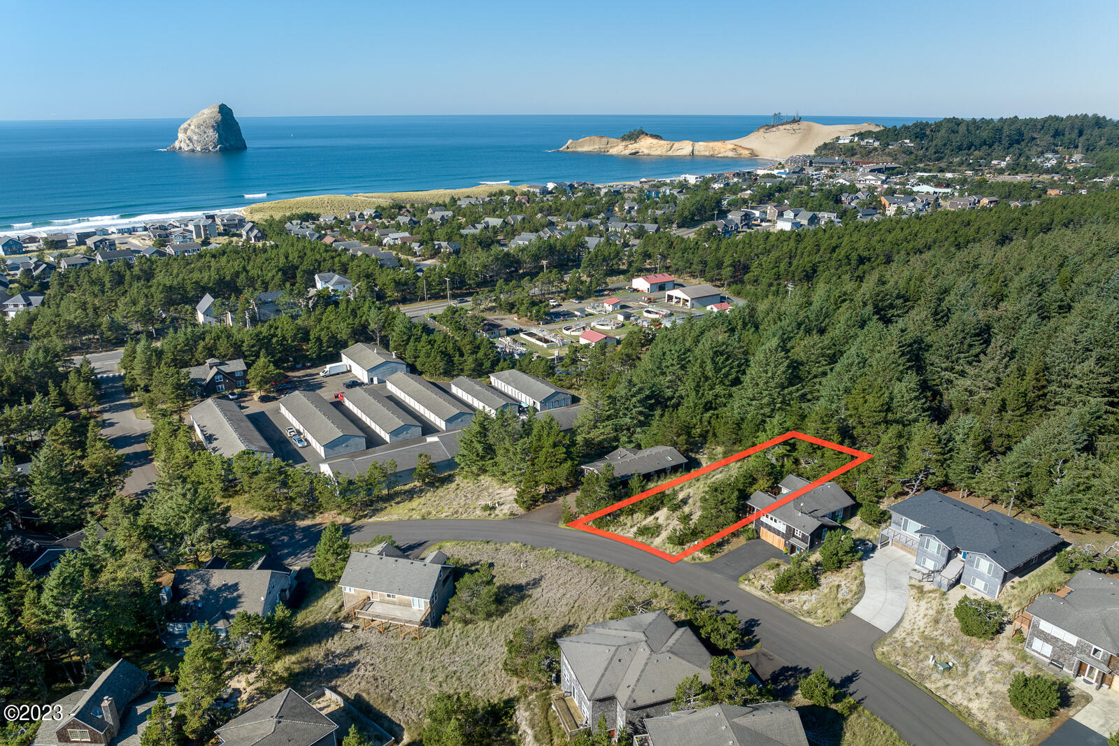 Lot 73 Nestucca Ridge Road Pacific City, OR 97135 - Photo 1 of 8 Drone with approx lot lines