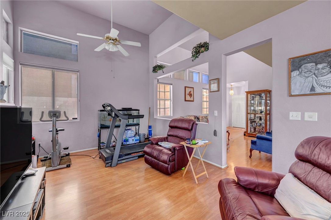 2180 Polynesia Circle Henderson, NV 89074 - Photo 12 of 53 Living area featuring a towering ceiling, ceiling