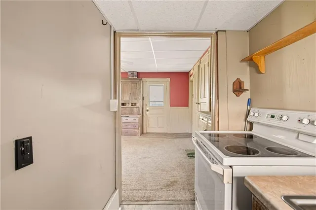 a view of utility room and utility room