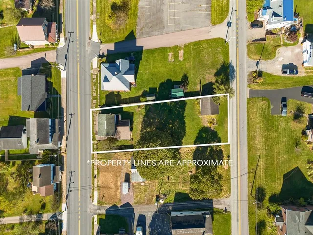 a view of city and ocean