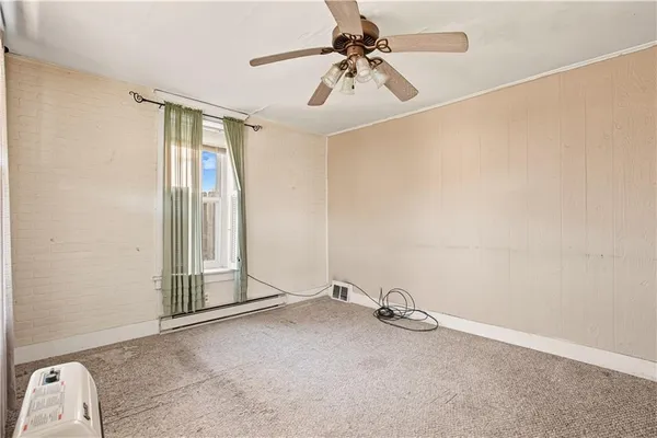 a view of a livingroom with a staircase