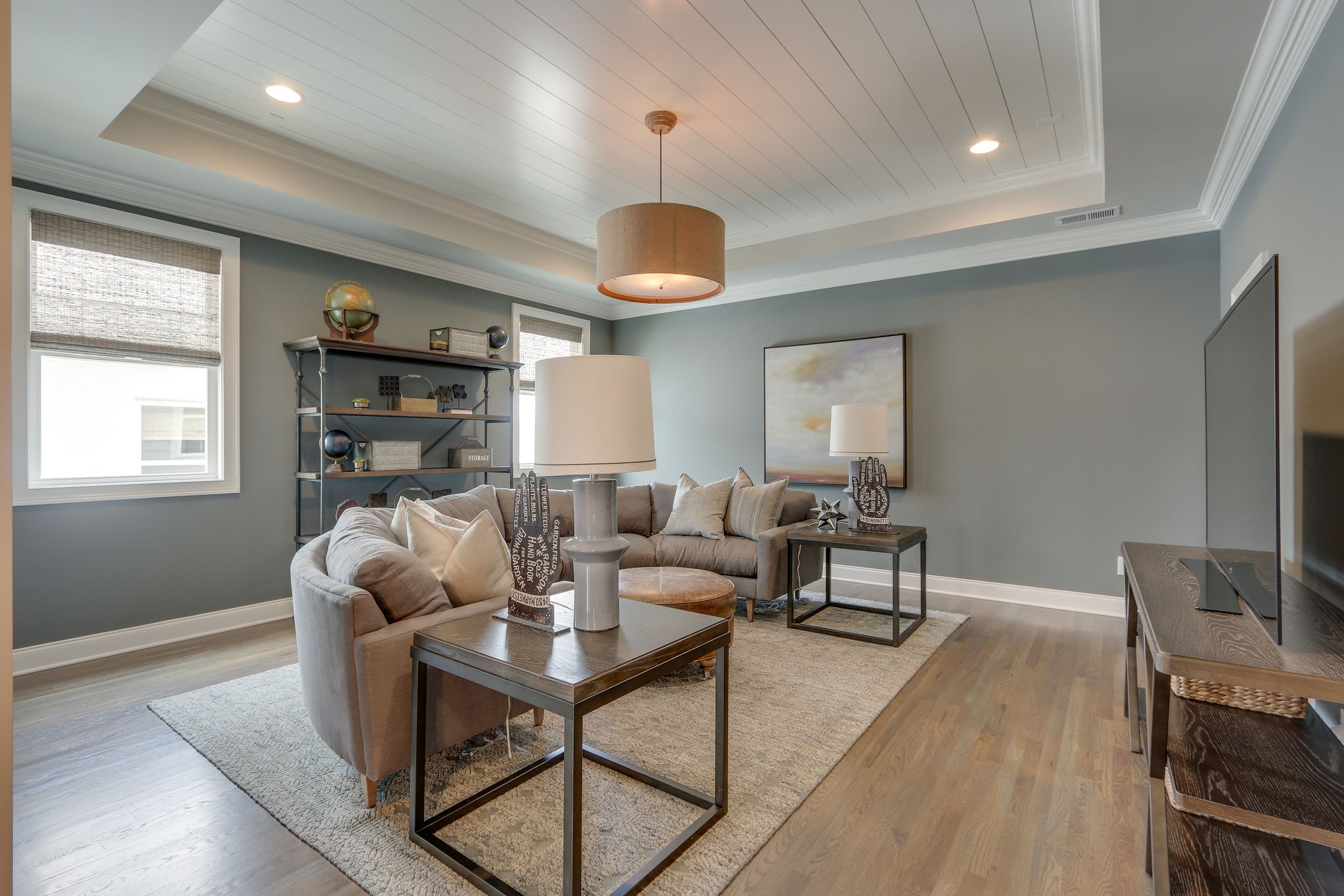 513 Rowan Street Franklin, TN 37064 - Photo 27 of 36 a living room with furniture a flat screen tv and a window