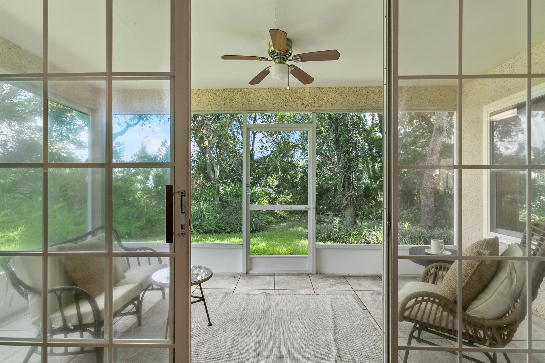 541 Peninsula Court St. Augustine, FL 32080 - Photo 17 of 63 Sunroom / solarium featuring a ceiling fan and healthy amount of natural light
