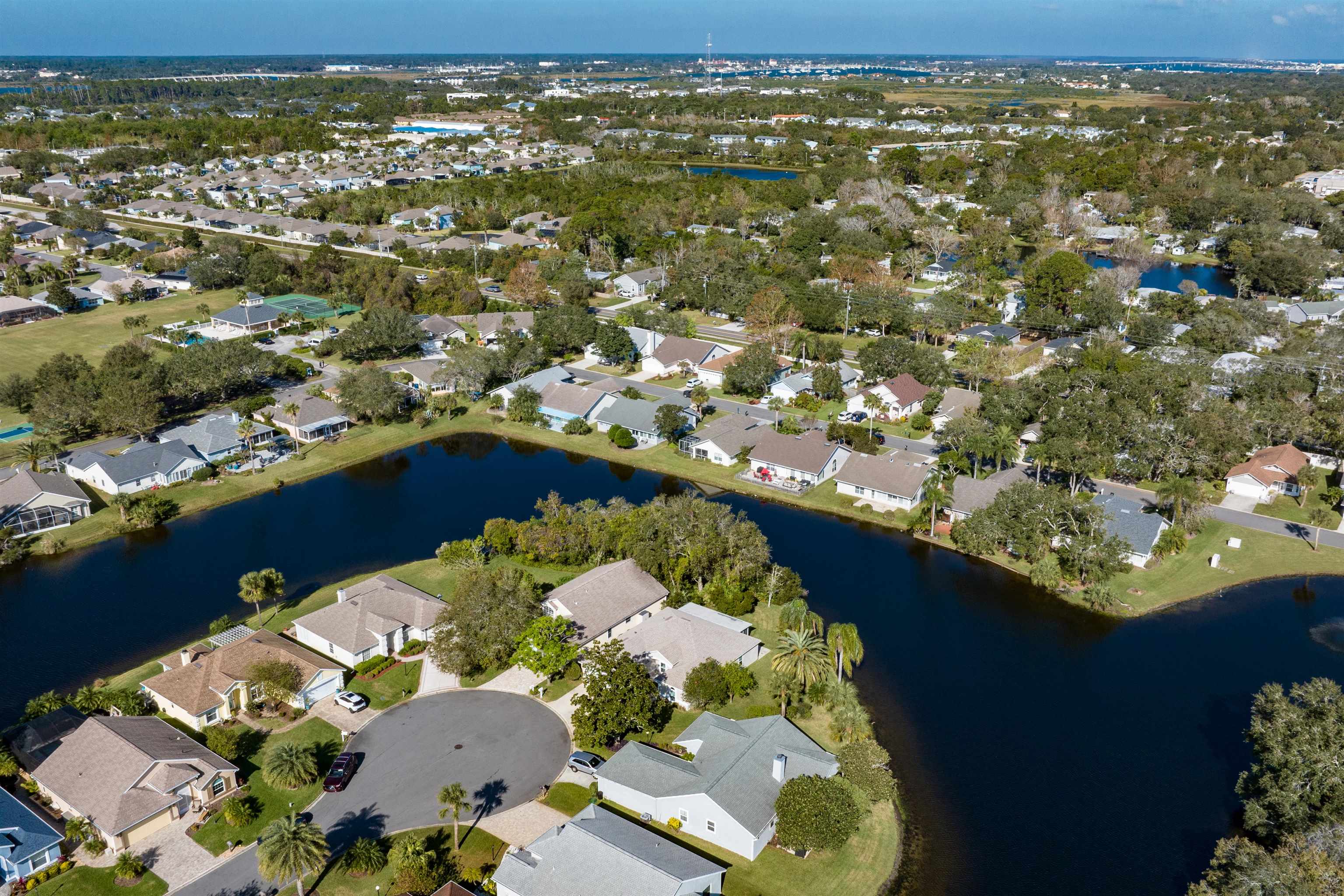 541 Peninsula Court St. Augustine, FL 32080 - Photo 61 of 63 an aerial view of residential houses with outdoor space