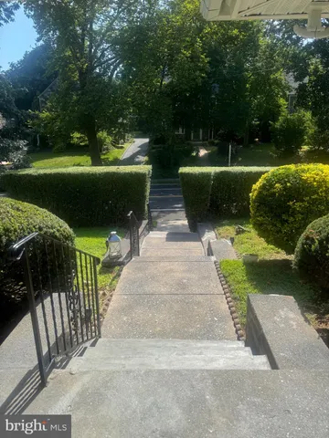 a view of garden with patio