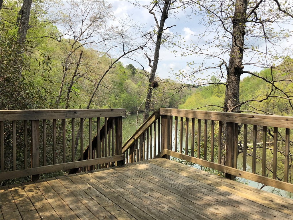 215 Ridge Road Westminster, SC 29693 - Photo 18 of 42 The large open deck hovers over the bend in the river below