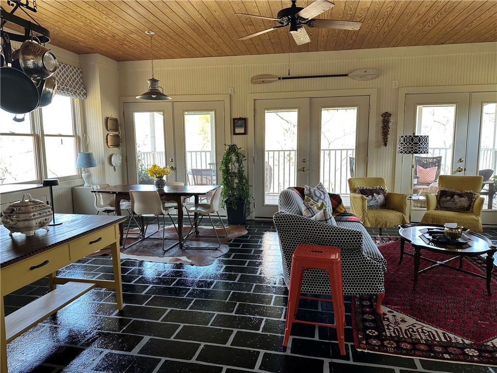 215 Ridge Road Westminster, SC 29693 - Photo 5 of 42 Painted floors and colorful decor adds whimsy and charm