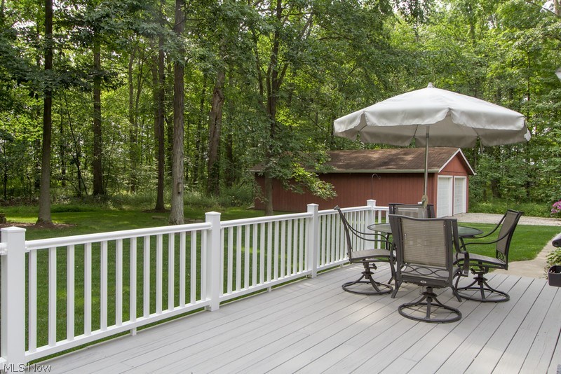 4675 Richman Road Litchfield, OH 44253 - Photo 29 of 30 View of the wooded backyard from the deck.