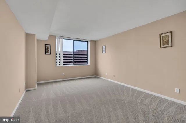 a view of a big room with closet and wooden floor