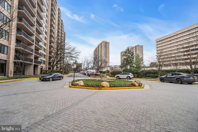 a view of a city with tall buildings