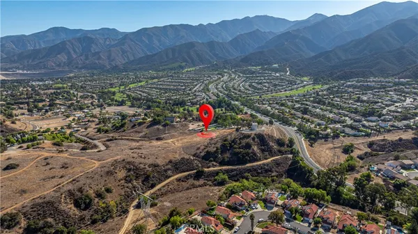 a view of city and mountain