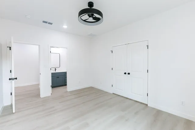 a view of an empty room