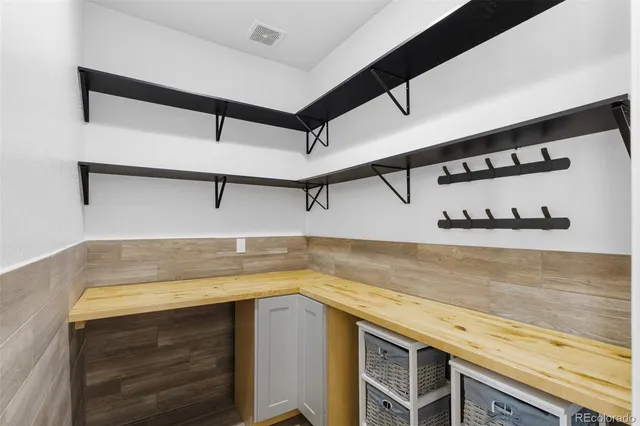 a view of storage and utility room