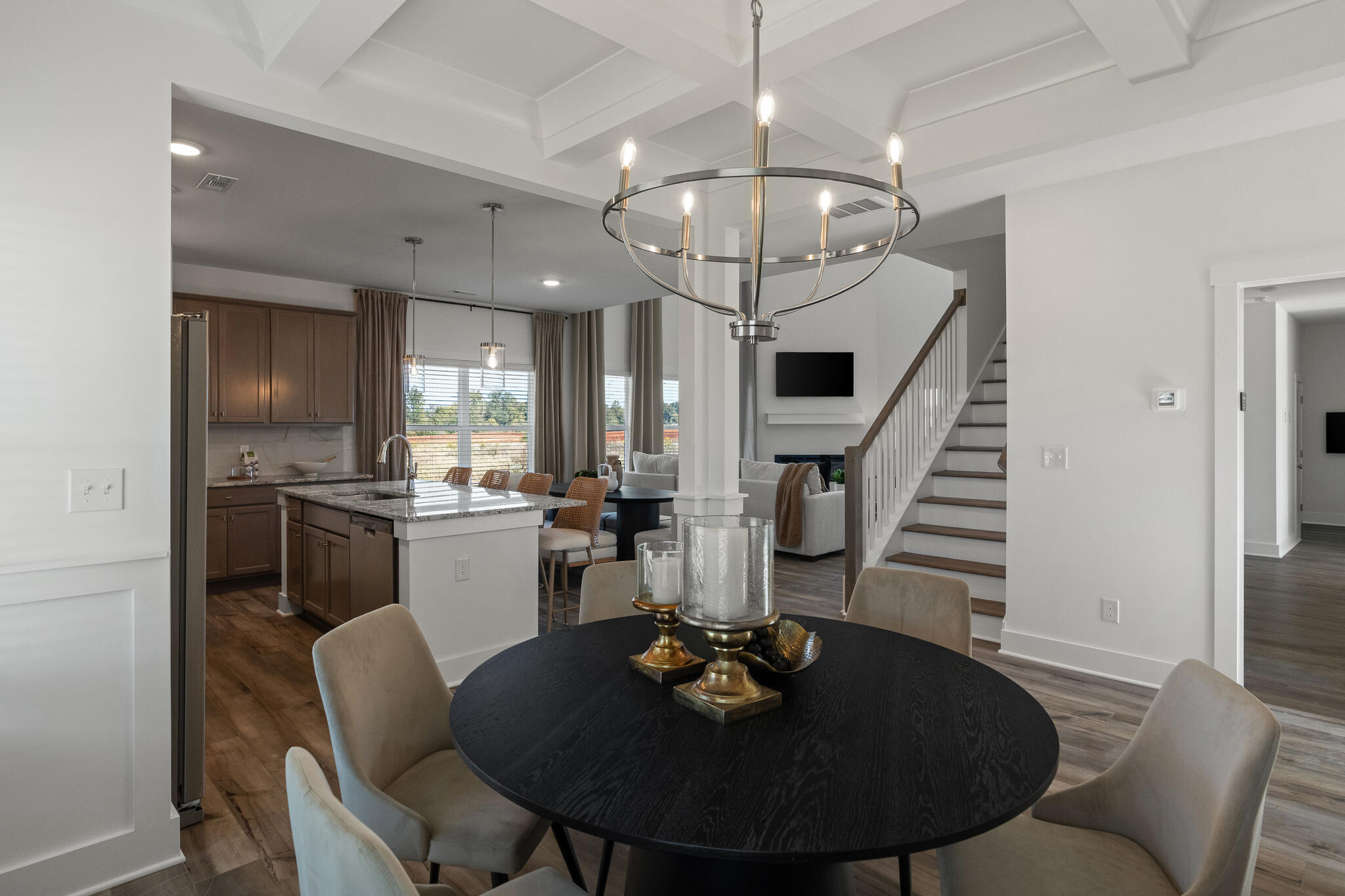 Lot 14 Clarke Hill Road Freeport, FL 32439 - Photo 6 of 58 a view of a dining room with furniture a chandelier and wooden floor