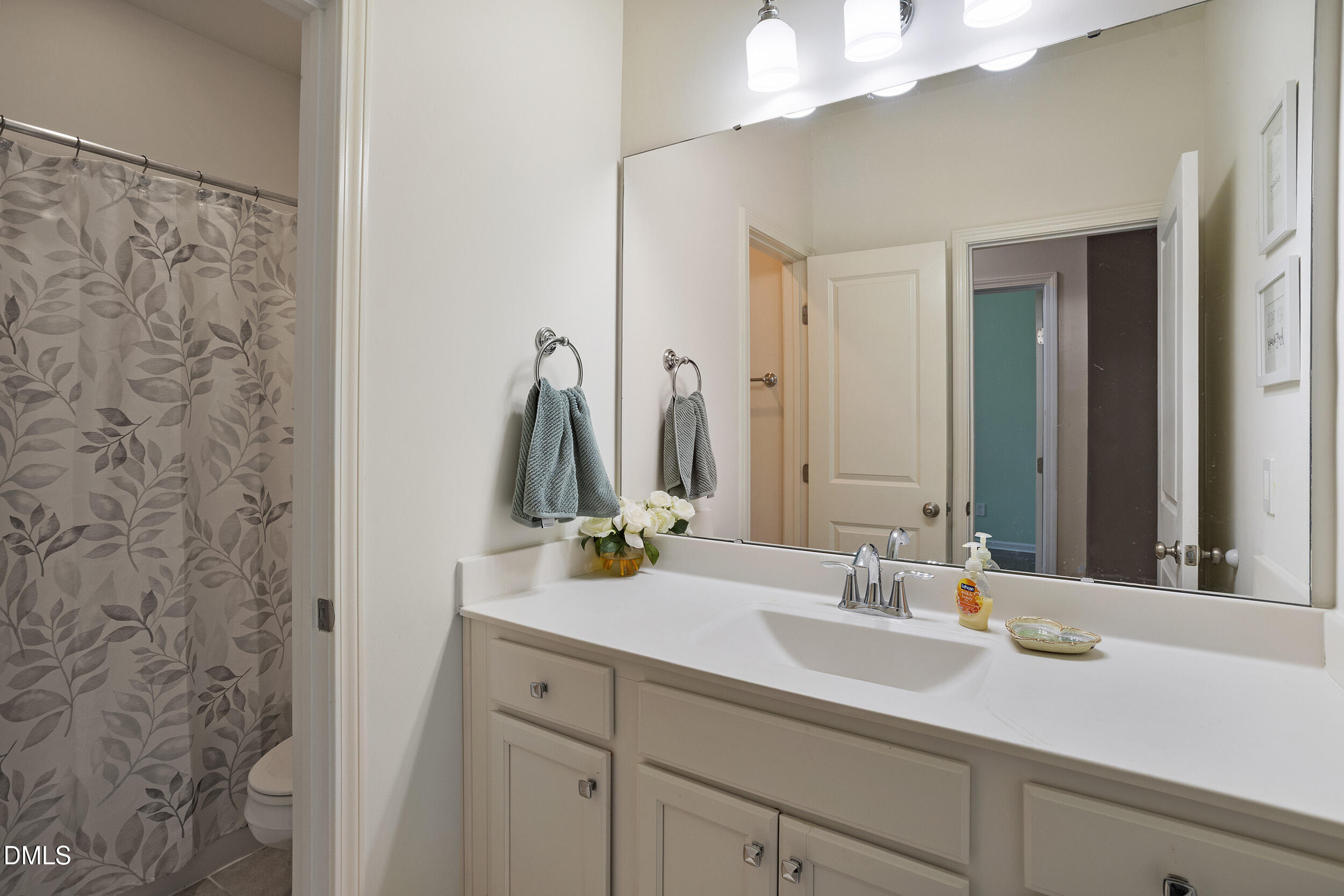 108 Zante Currant Road Durham, NC 27703 - Photo 29 of 33 a bathroom with a sink and a mirror