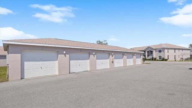 a view of a house with a garage