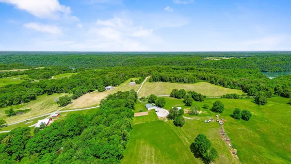 a view of a green field with lots of green space