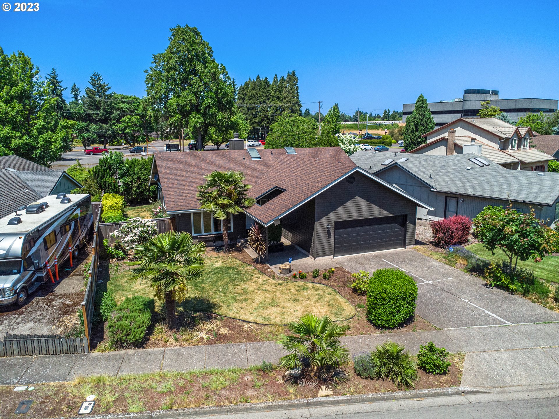 2883 Elysium Avenue Eugene, OR 97401 - Photo 3 of 21 an aerial view of a house with a yard