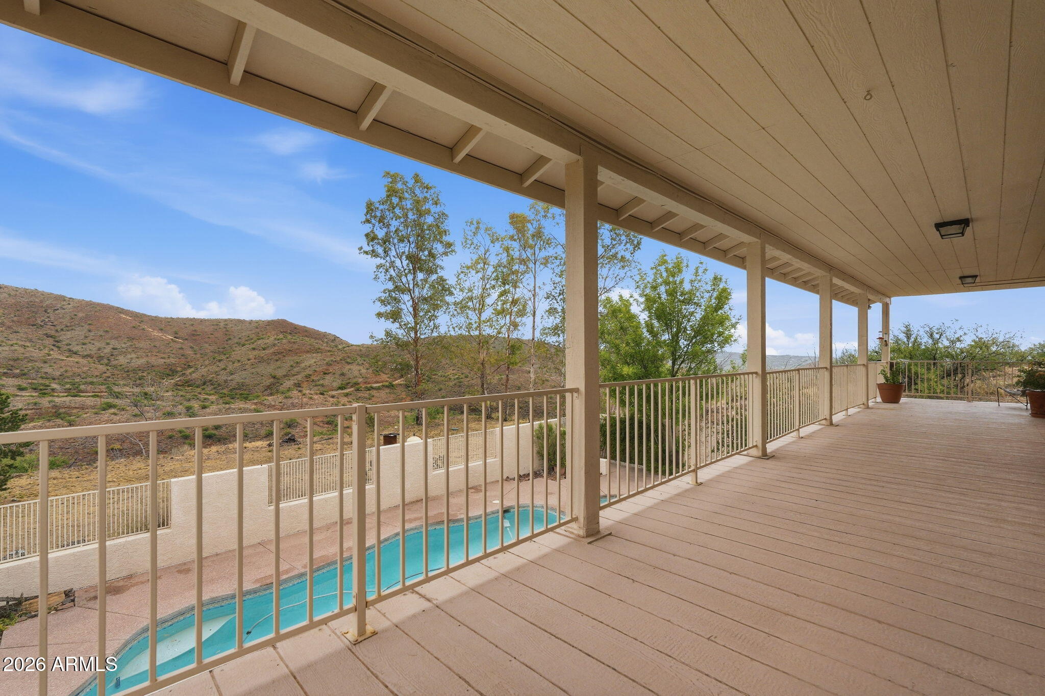 428 Camino Canoa Rio Rico, AZ 85648 - Photo 39 of 56 a view of a balcony with wooden floor