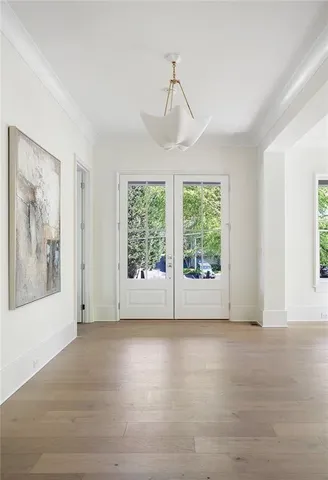 a view of livingroom with furniture wooden floor and window