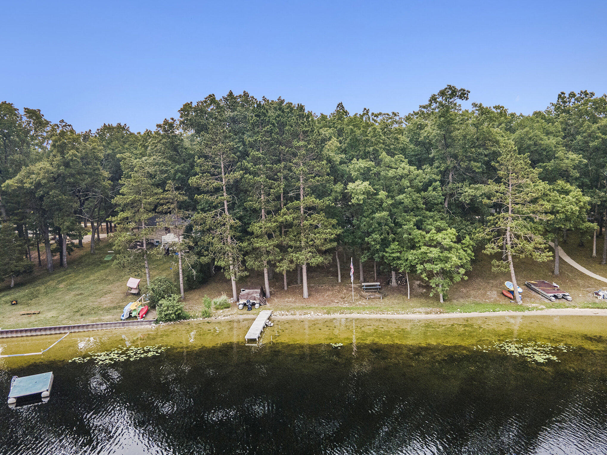 73 South Maple Road Branch, MI 49402 - Photo 25 of 28 Aerial of Water Frontage