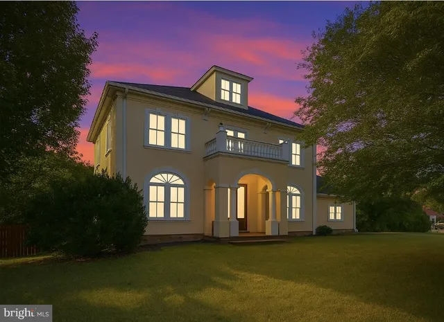 a front view of a house