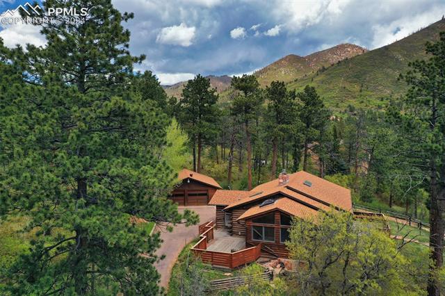 4980 Dodd Road Cascade, CO 80809 - Photo 11 of 48 Aerial mountain view