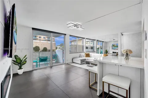 a workspace with furniture and window