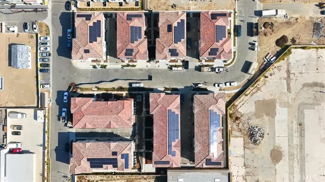 an aerial view of a city